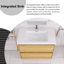 Meuble-lavabo simple 36 po en chêne avec plateau en résine intégré