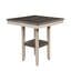 5-Piece Dining Set Counter Height Table With Shelf Unique High Dining Chairs Furniture
