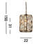 Magana 1 - Light Crystal Pendant-1222508811