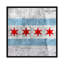 Drapeau de Chicago, carte, impression sur toile-35819405-115402079-115402076