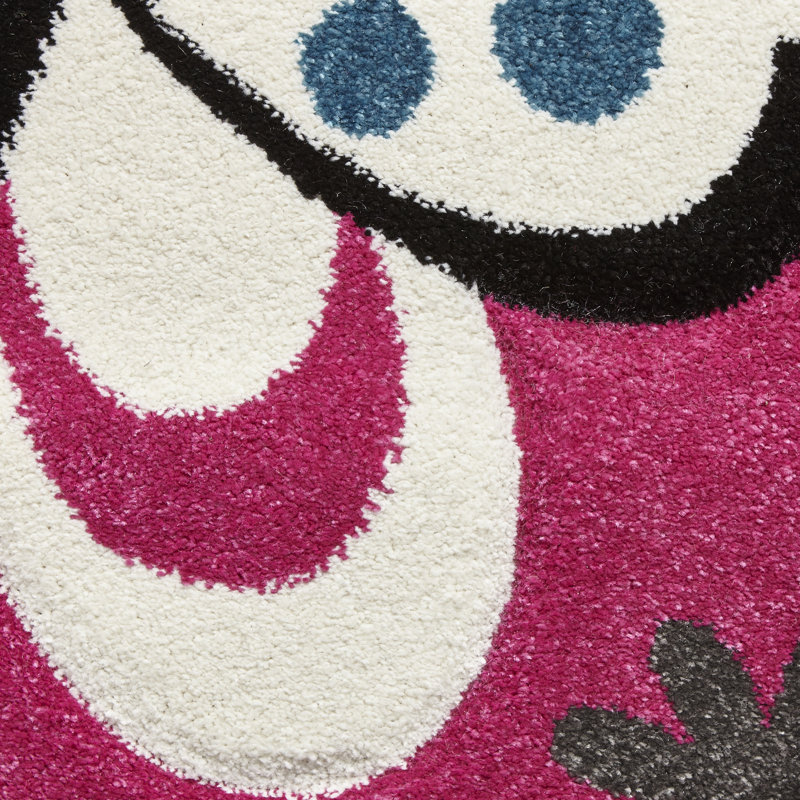 Leffel area rug Machine Woven Rectangle Pink, Rectangle 80 x 150cm