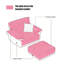 Chaise avec accoudoirs avec repose-pieds noir en cuir véritable avec repose-pieds
