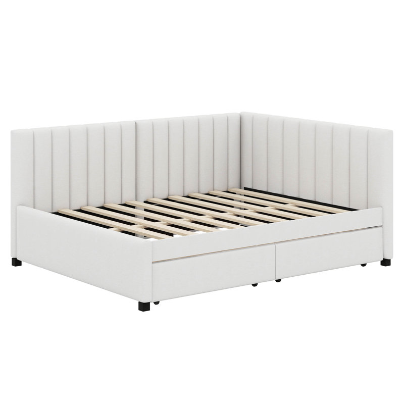 Keallan Upholstered Daybed, Beige