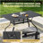 6 - Person Rectangular Outdoor Dining Set with Cushions