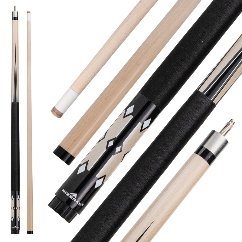 Queue en bois hybride deux pièces 58 po Mizerak, Beige