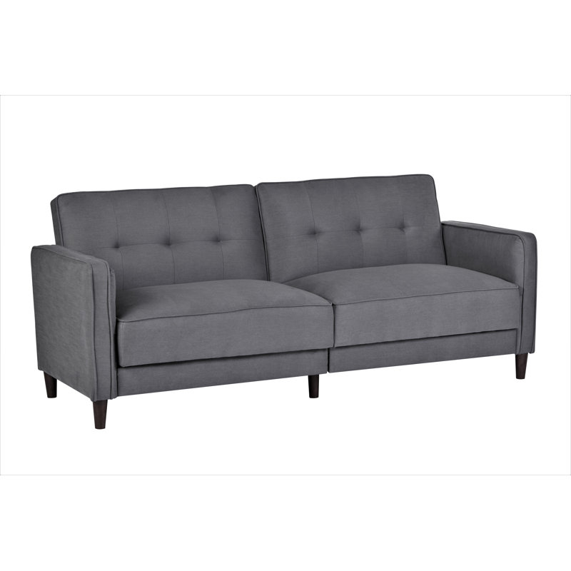 Karaline 81'' Upholstered Convertible Sofa, Dark Gray