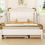 Grand lit plateforme blanc avec 2 grands tiroirs et un lit gigogne pour un espace de vie confortable et élégant-1915261038