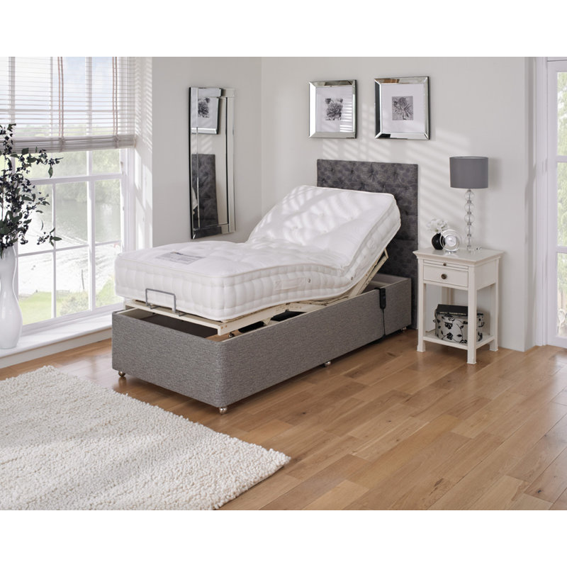 Winget Adjustable Bed with Mattresses, Single (3')