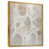 Toile avec cadre flottant or