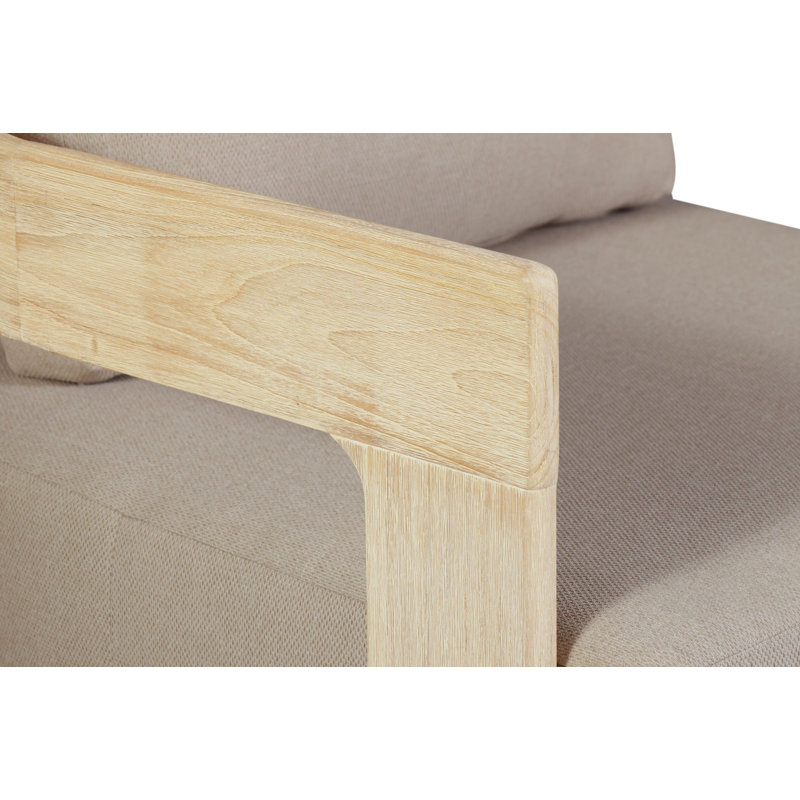 Chaise d'extérieur en bois de teck massif Eclipse, Gris, Bois naturel