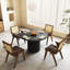 Cuji 47'' Round Pedestal Dining Table-1615695853