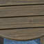 Table d'appoint d'extérieur 16 po en bois d'acacia, finition grise-1960565005