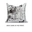 Housse de coussin en argent écrasé