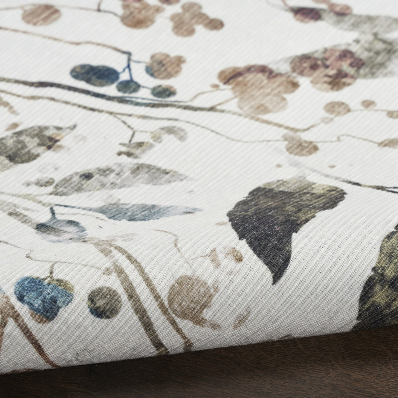 Antavia Machine Washable Polypropylene Area Rug with Non-Slip Backing, Rectangle 9'2" x 12'