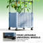 Lit de jardin mobile surélevé, cage à treillis à hauteur ajustable-126454178