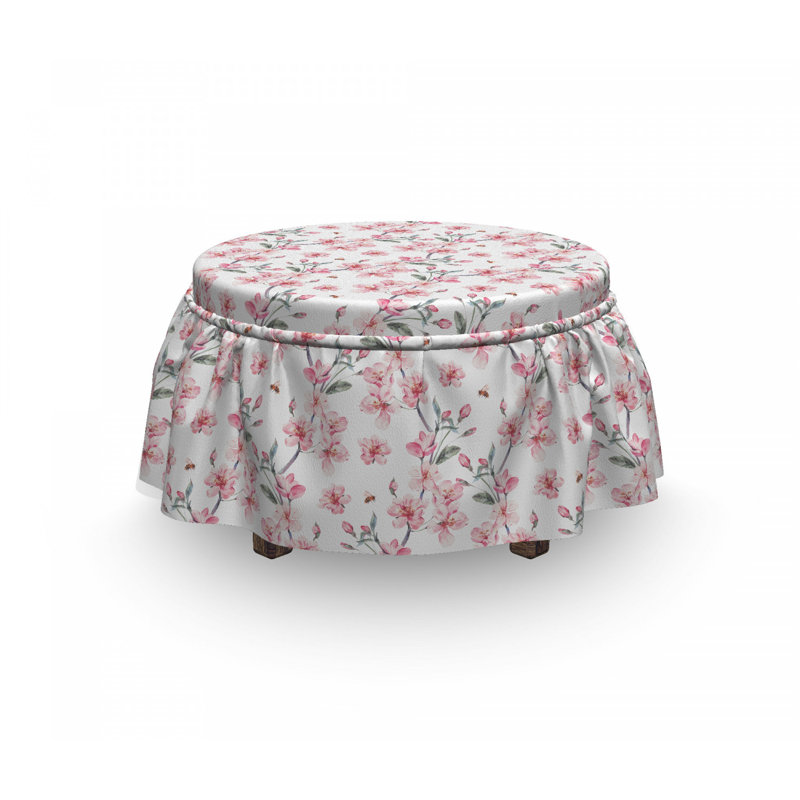 Box Cushion Ottoman Slipcover
