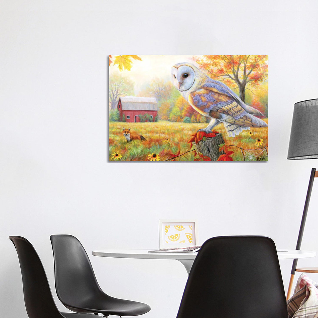 Morning At The Old Farm von Bridget Voth - Giclée auf Leinwand ohne Rahmen