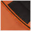 5-Position Adjustable Folding Camping Chair with Footrest - Orange Polyester