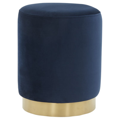 Skye Velvet Ottoman