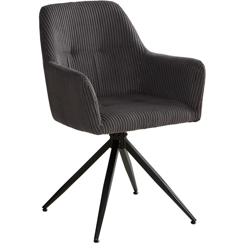 Maglione Upholstered Armchair, Grey/Brown/Blue, Black