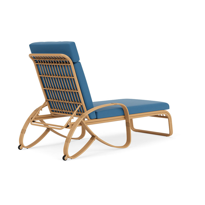 Riviera Outdoor Chaise Lounge, Bamboo Bay Sky