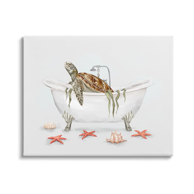" Turtle Bathtub Sea Life Seaweed "