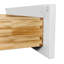 Armoire inférieure en bois massif avec 2 portes à fermeture douce et 1 tablette intérieure réglable