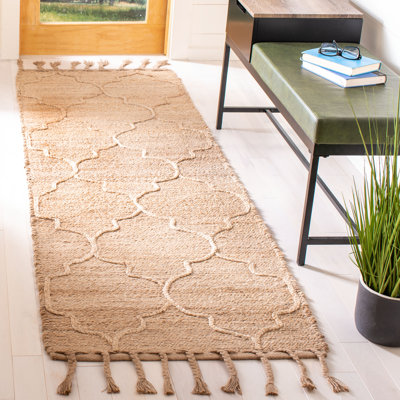 Digirolamo Natural Fiber Hand Woven Jute Solid Color Rug