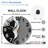 Round glass wall clock