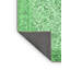 Tapis oriental en laine / polyester tissé à la machine Kauffeld en vert / ivoire / noir-820012192