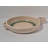 8" Floral Beige Clay Frying Pan