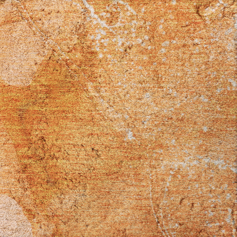 Tapis de qualité supérieure lavable à la machine à poils longs ADS507, Orange, Tapis de couloir 2 pi 3 po x 7 pi 6 po
