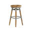 Yessenia Swivel Adjustable Height Counter Stool with Metal Frame