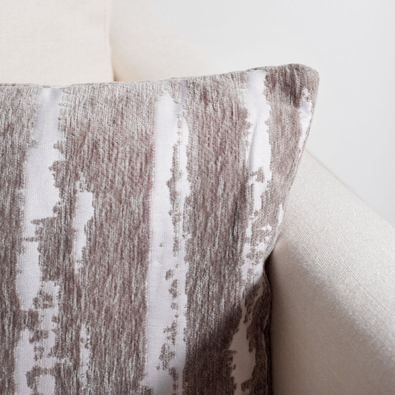 Revell Square Pillow Cover & Insert, Gray, 12" x 20"