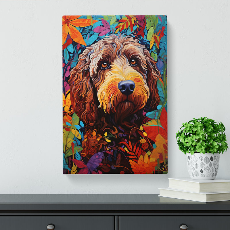 Labradoodle Modern - No Frame Print, 50cm H x 35cm W x 3cm D