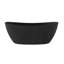 Baignoire de trempage autoportante de 65 po x 34 po en noir mat avec drain et trop-plein Giselle-129677904