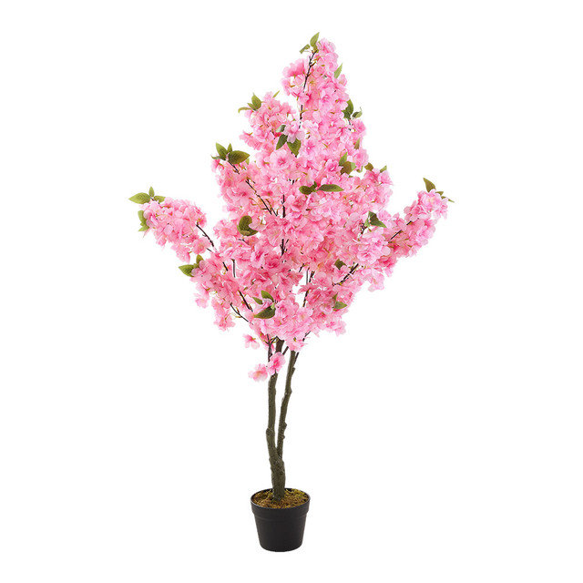 130cm Faux Cherry Blossom Tree in Pot