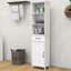Armoire sur pied à 1 porte, finition blanche, qui s'intègre bien dans diverses décorations et tiroirs, fabrication attrayante, choix de rangement abondants, artisanal, raffinement peint, pour tous les espaces, simple