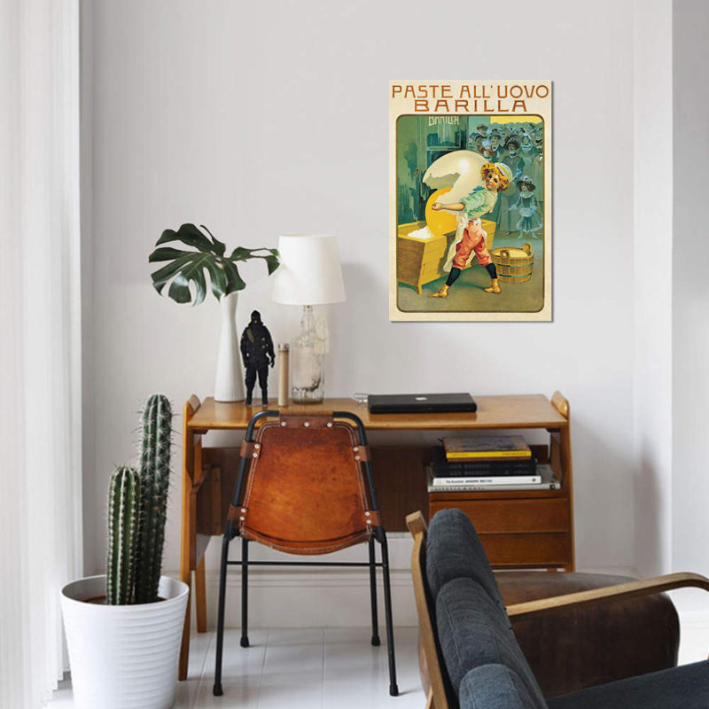 « barilla pâtes », impression sur toile, H 26 po x l 18 po x P 1,5 po
