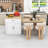 Elegant Multi-functional Kitchen Island with Extendable Dining Table, Dual Storage, and Power Outlets-1717507474
