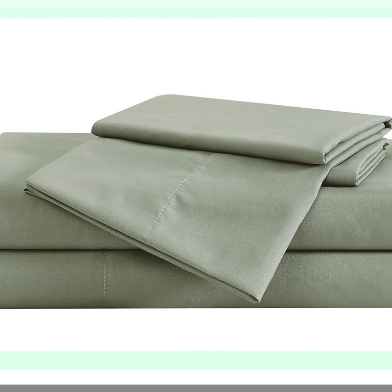 Luxury Soft Microfiber Sheet Set - 6 Piece Solid Bedding Bundle with Pillowcases - Garment Washed for Ultimate Comfort and Durability