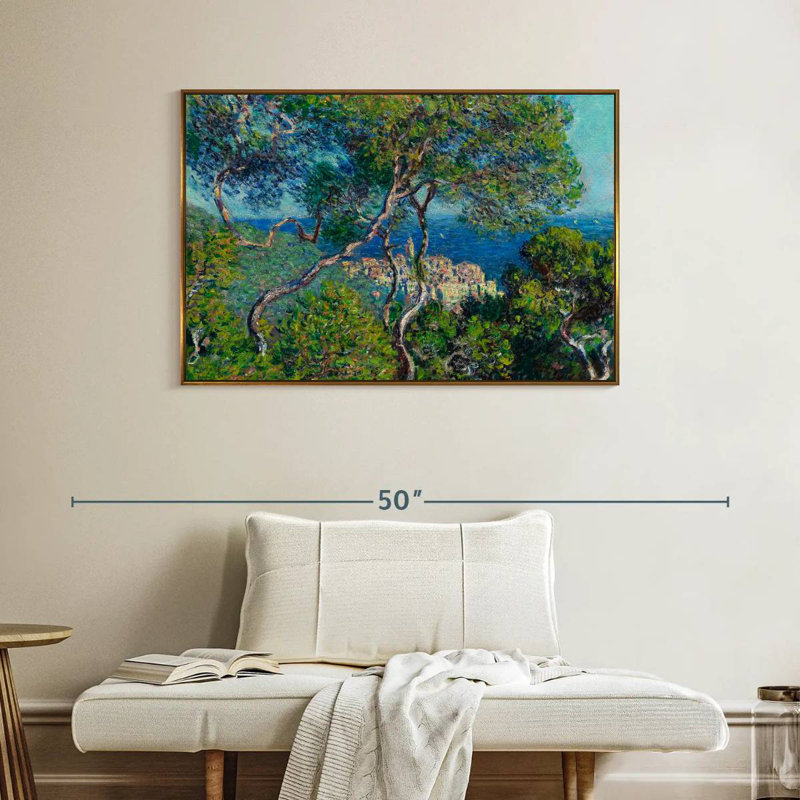 Bordviera 1884, 40 po x 27 po, Cadre flottant doré