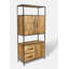 Industrial Mango Wood Tall Cabinet / Bookcase