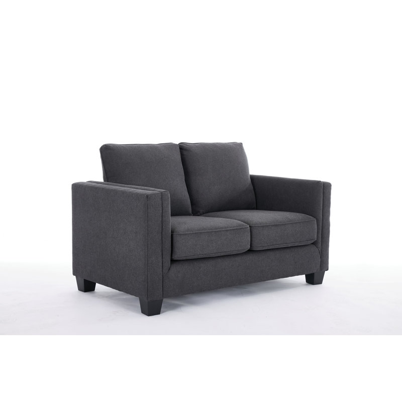 Wide  Loveseat, Gray