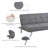 Twin 69.5'' Upholstered Convertible Sofa