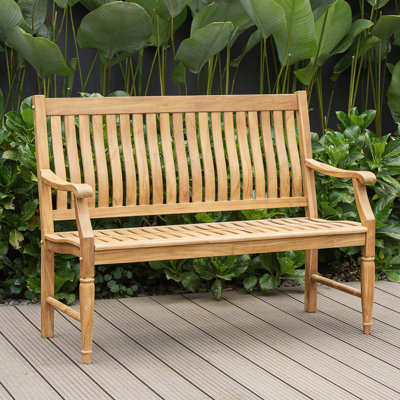 Gobrias Teak Outdoor Garden Bench by Charlton Home