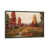 Toile encadrée de bois rustique foncé