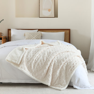  Soft Cozy Sherpa Fleece Thick Throw Blanket
