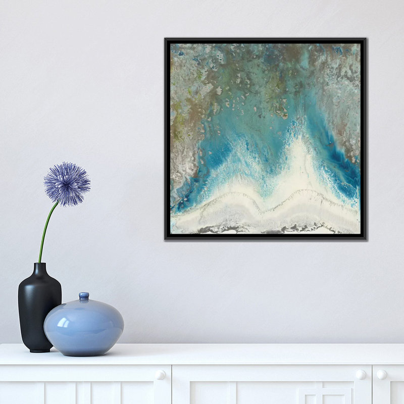 « heliotrope soeurs », reproduction sur toile, H 18 po x l 18 po x P 1,5 po, Cadre noir