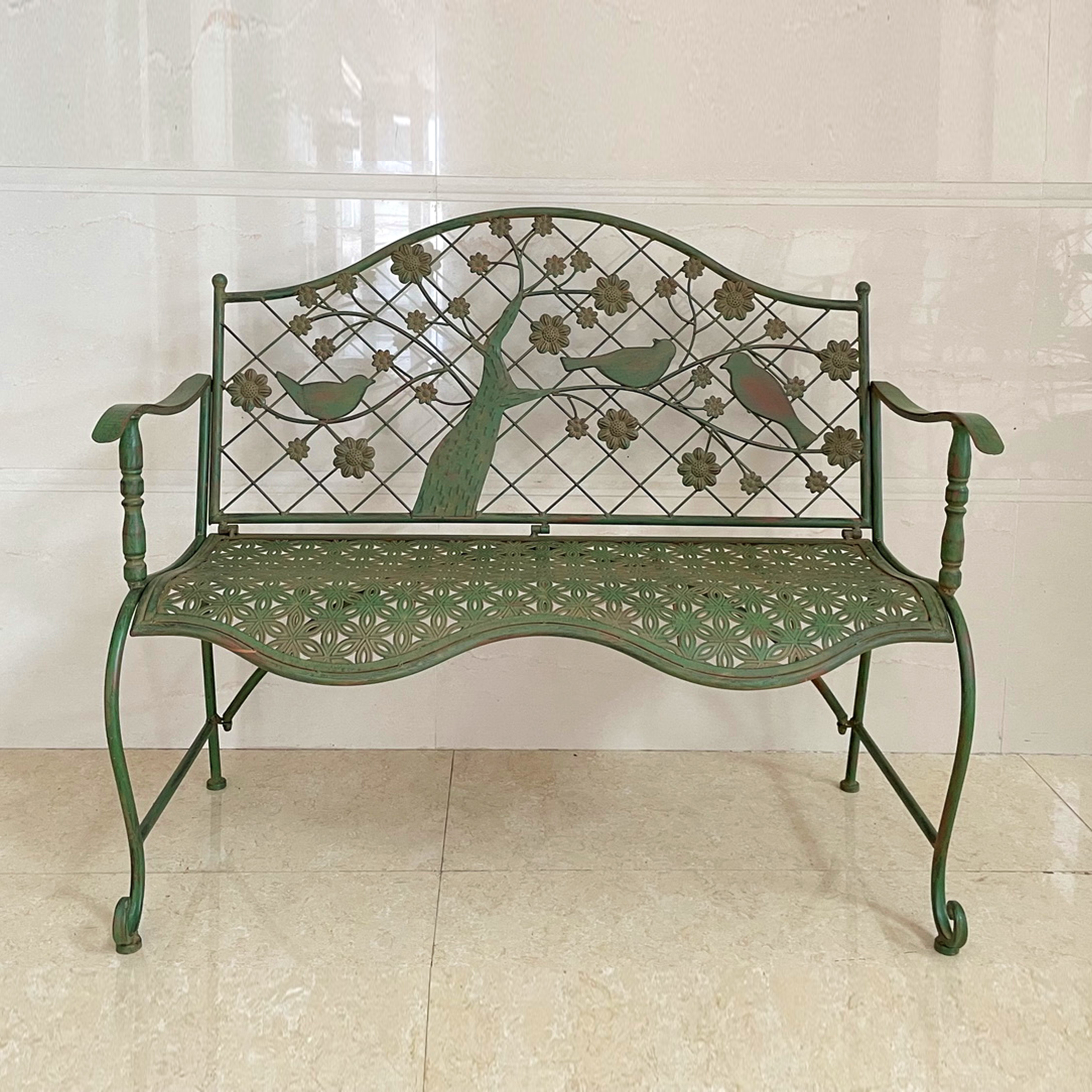 Astoria Grand Mahzun Metal Outdoor Bench | Wayfair